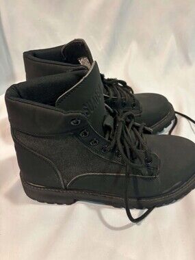 SUADEX Steel Toe Work Boots Model 8359 Black Slip Resistant Safety Shoes EU 39